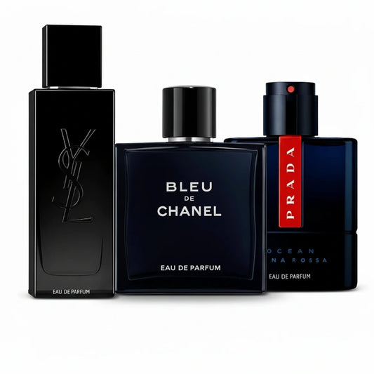 3er Herren-Parfumset — Tiefes Ozean Noir