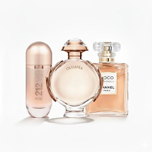 3er Damen-Parfumset — Goldene Momente